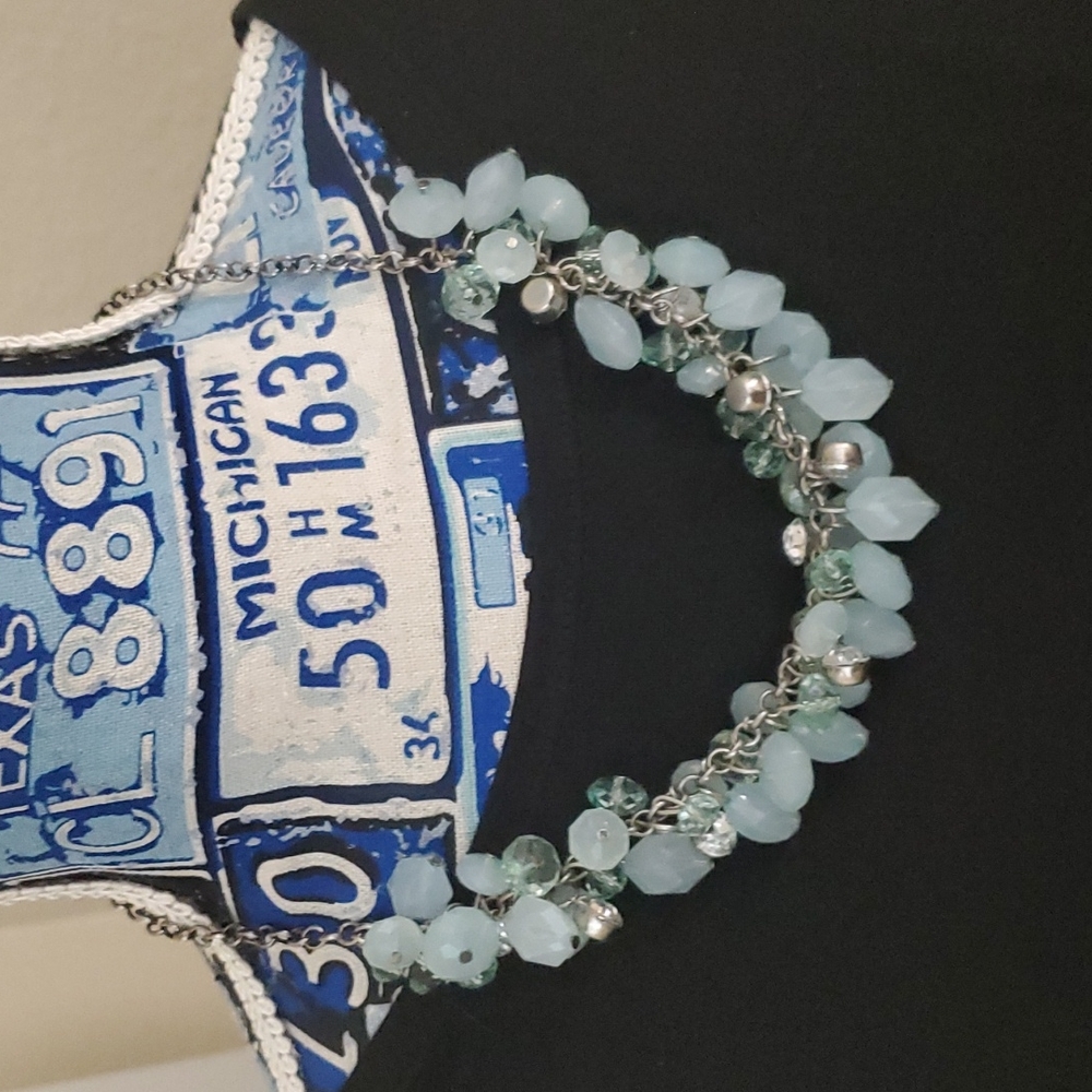Chunky mint necklace